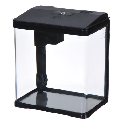 PRIME Аквариум 7л, черный, с LED светильником и фильтром